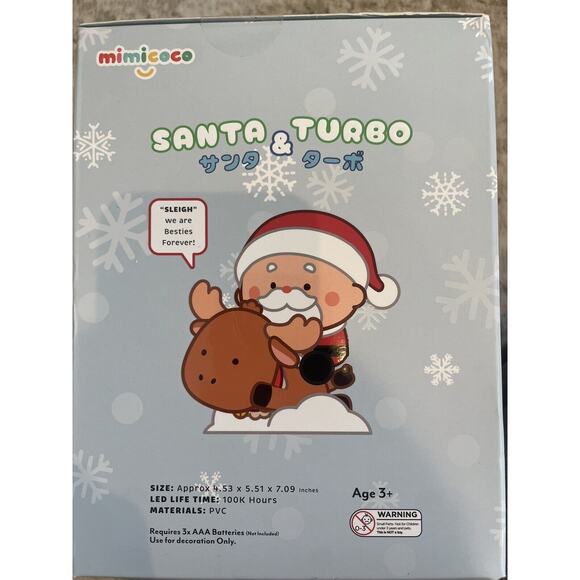 Santa & Turbo Warm White Moonlight Nightlight BNIB Sealed Cute Kids Bedtime‎ - Picture 4 of 4